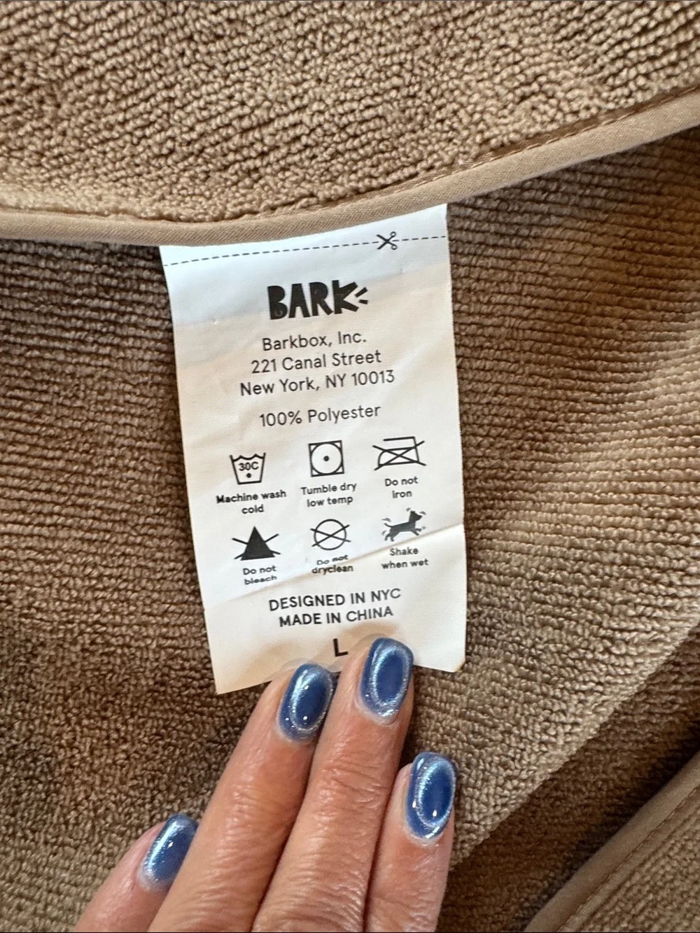 Bark Box Hooded Bathrobe for Large Dogs with Bunny Face Ears and Tale